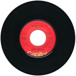 Jessi Colter 45 I'm Not Lisa / For The First Time on Capitol VG+ Country '75